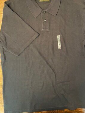 RMG CHAIRMAN COLLECTION BLACK POLO SIZE L